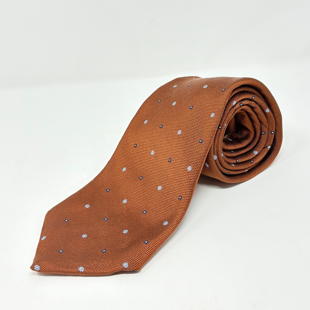 Robert Talbott Silk Tie Copper Brown Best of Class Hand Sewn Made in USA Men's
